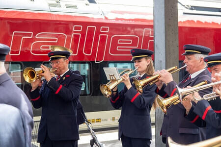 Premierenfahrt Railjet Neu 05.04.2024 Bild 23